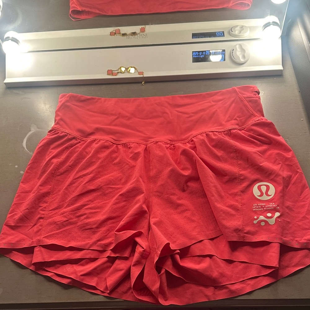 lululemon athletica Women's Bright Red Athletic Shorts